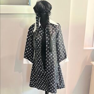 Black and White Floral Dress